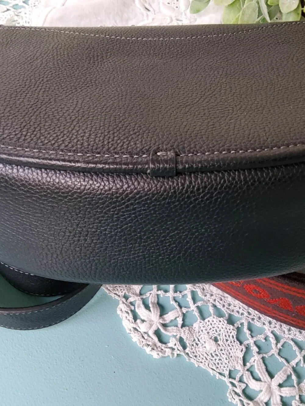 Like New Coach Willow Saddle Bag in Black CA094